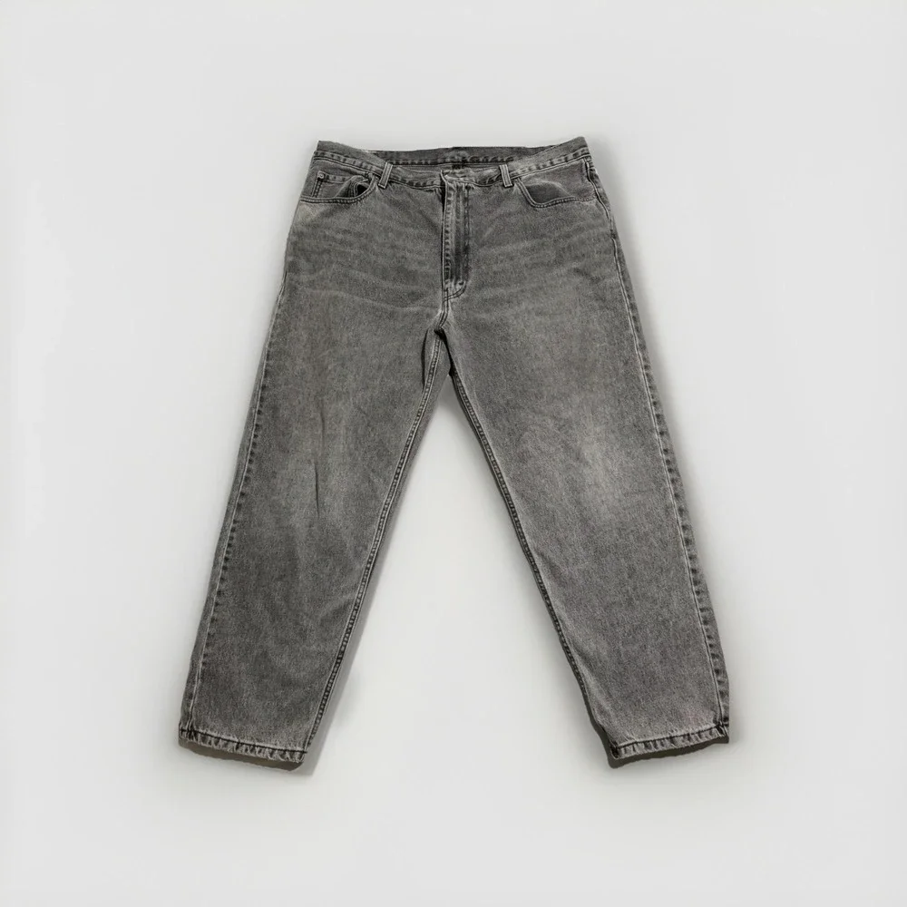 Levi Strauss &‎ Co 511 waterless grey distressed jeans men's 40x30
